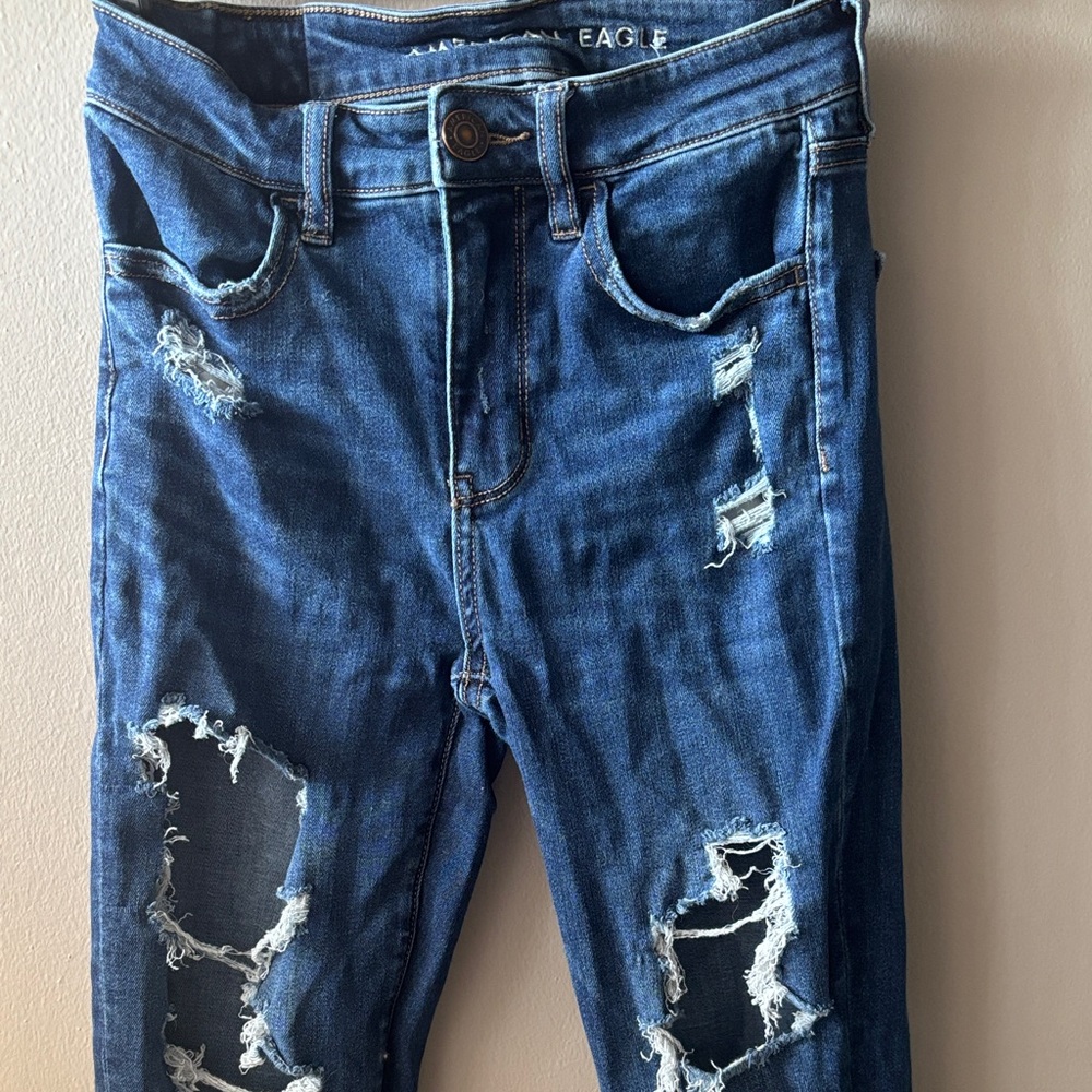 American Eagle Outfitters Distressed Denim Skinny Jeans